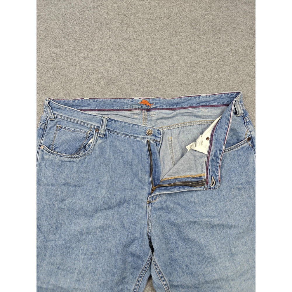 Tommy Bahama Cayman Island Jeans Mens 46x30 Light Wash Relaxed Straight Denim - Picture 3 of 15